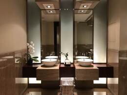 It is a bathroom in a hotel in Japan.